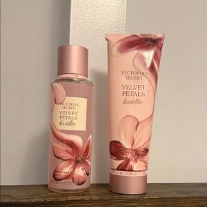 Victoria's Secret Velvet Petals Brûlée Pink Set